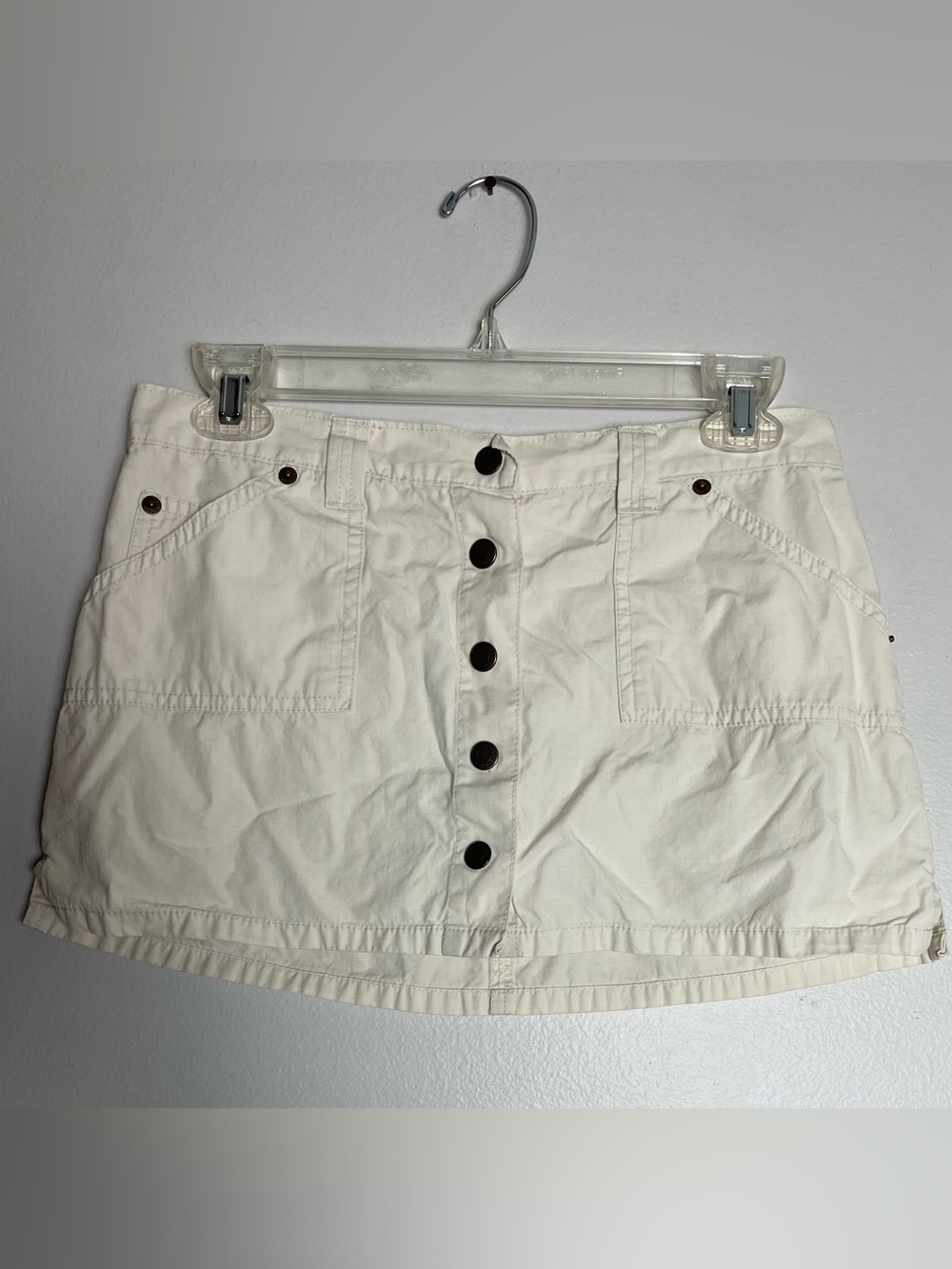 90’s / Y2K Abercrombie &  Full Button Up Mini Skirt, Size 0
